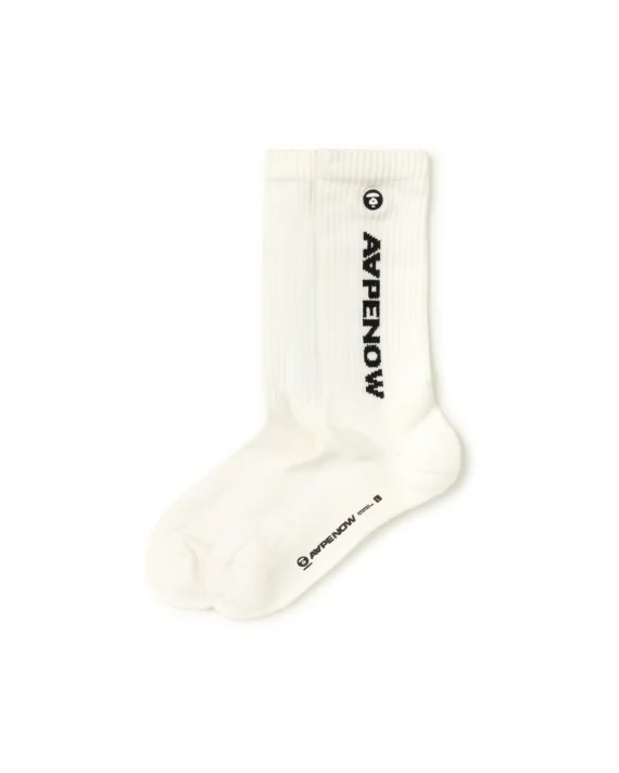 ايه ايه بي إي AAPENOW moonface logo socks